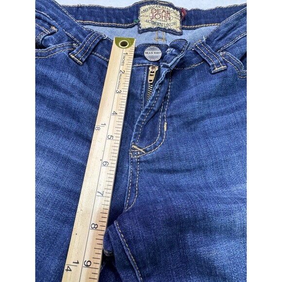 Dear John Blaire High Rise Straight 5-Pocket Blue Jeans Med Wash Women Size 28 - Picture 5 of 12